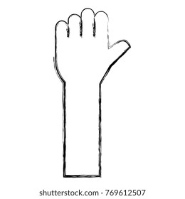 hand up fist icon