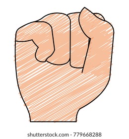 hand up fist icon