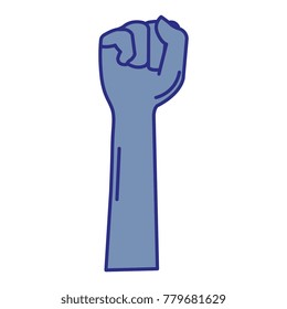 hand up fist icon