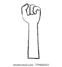 hand up fist icon