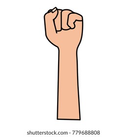 hand up fist icon