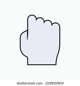 Hand Fist Icon. Fight Symbol.