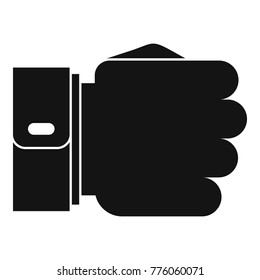 Hand fist icon. Simple illustration of hand fist vector icon for web