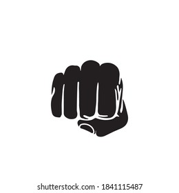 Hand fist icon. hand fist vector icon for web design isolated on white backgrou