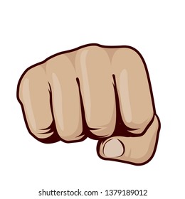 Hand fist illustration vector