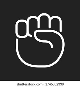 Hand Fist, Pound It, Fist Pump, Fight The Power, Equality Icon Symbol Illustration Background