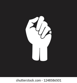 hand fist symbol vector
