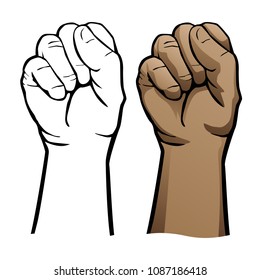 Hand Fist Vector Illustration