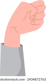 Ilustración vectorial de mano en mano