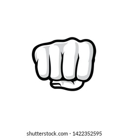 Hand fist vector symbol illustration