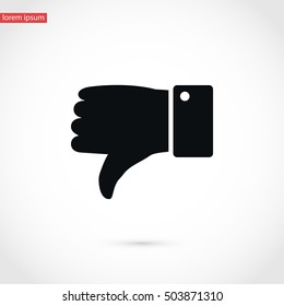 hand. flat design best vector icon