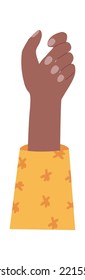 Hand flat icon Holding megaphone Show support