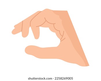 Icono de mano plana Haz animales con los dedos. Ilustración del vector