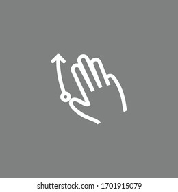 hand flat icon vector illustration 