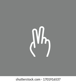 hand flat icon vector illustration 