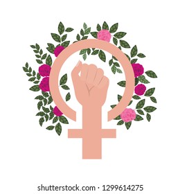 hand with flower avatar character