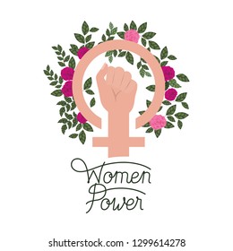 hand with flower avatar character