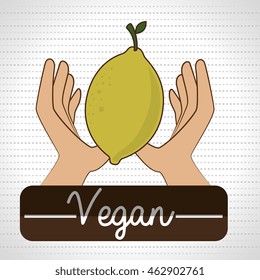 hand food vegan vegetables vector illsutration graphic