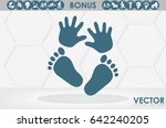 hand foot icon.