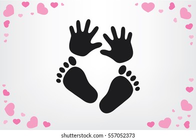 hand foot icon.