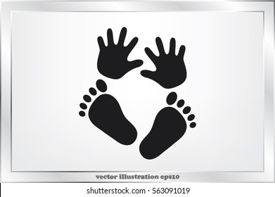 hand foot icon 