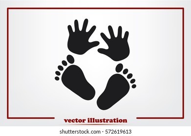 hand foot icon 