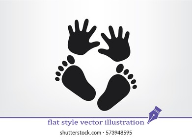 hand foot icon 