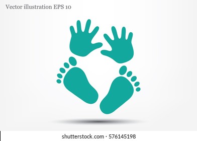 hand foot icon 