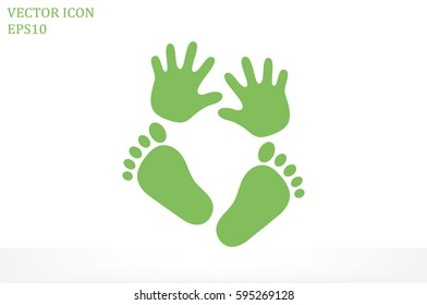 hand foot icon 