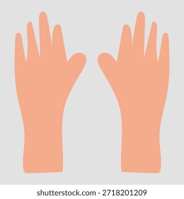 Formas de mano y pie que forman una simple ilustración simbólica de gesto.......