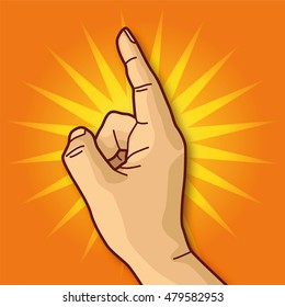 Hand, forefinger and advice
