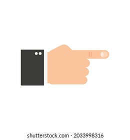 Hand. Forefinger. vector illustration eps 10