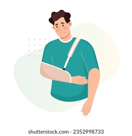 Hand Fracture - Dislocation of arm - Stock Illustration as EPS 10 File