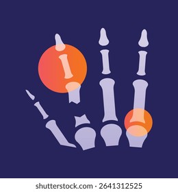 Hand fracture glassmorphism illustration. Transparency blur elements. Ui layered design. Vector isolated element. 