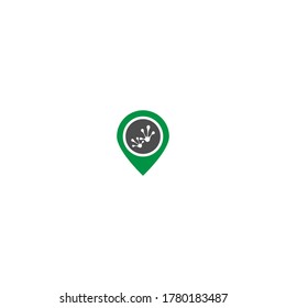Hand frog logo icon vector template