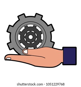 Hand with gear