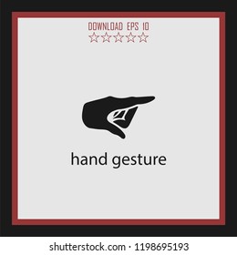 hand gedture  vector icon