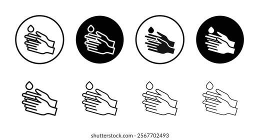 hand gel icon Symbol mark in filled style