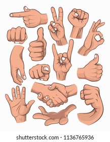 Hand Gesture Arm Finger Set