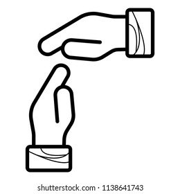 hand gesture break icon
