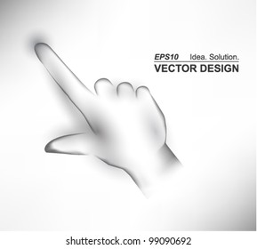 hand gesture conceptual vector design