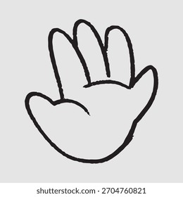Hand Gesture Doodle high five