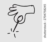 Hand Gesture Doodle magic wand