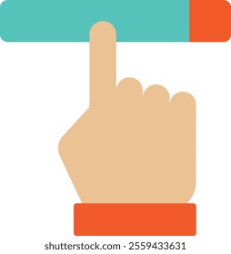 Hand Gesture Finger Icon Vector Flat Illustration