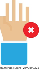 Hand Gesture Finger Icon Vector Flat Illustration