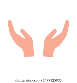 Hand Gesture Flat Icon Design For Personal nad Commercial Use