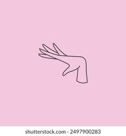 Hand gesture flat vector design