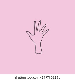 Hand gesture flat vector design