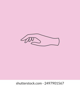 Hand gesture flat vector design