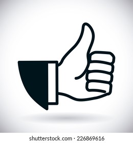 hand gesture graphic design , vector illustration